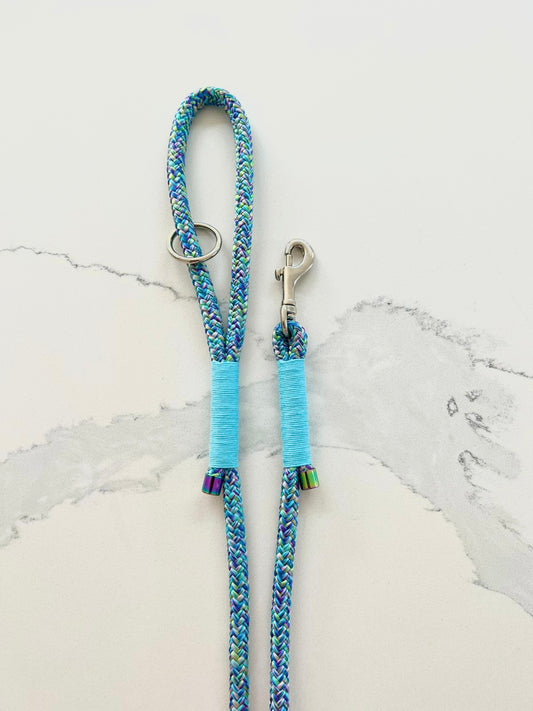 Blue Ripple Rope Lead