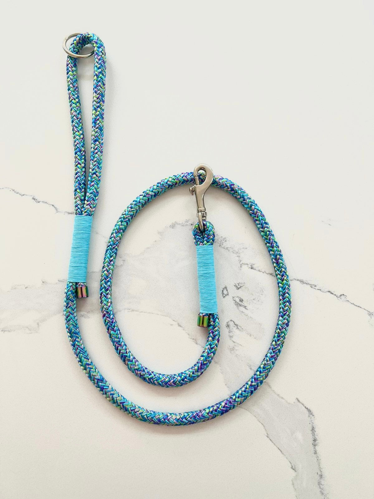 Blue Ripple Rope Lead