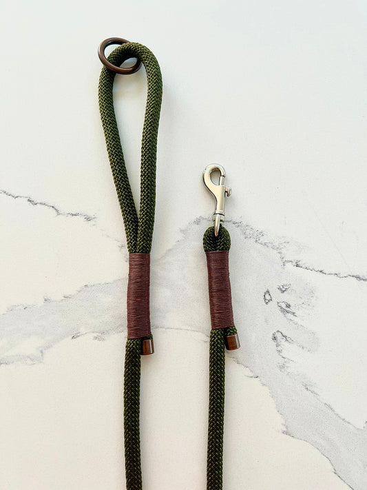 Army Green Rope Lead